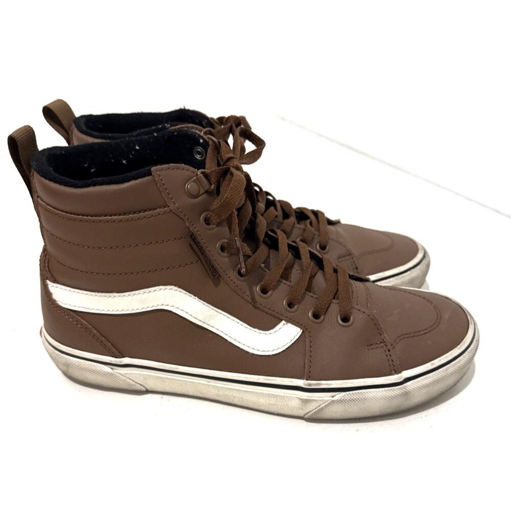 Vans Filmore HiVansGuard Sneaker 721356 Brown Leather Shoe Mens Size 8.5